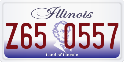 IL license plate Z650557