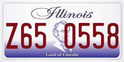 IL license plate Z650558