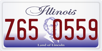 IL license plate Z650559