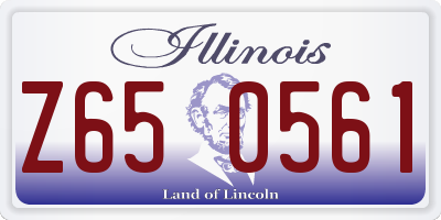IL license plate Z650561