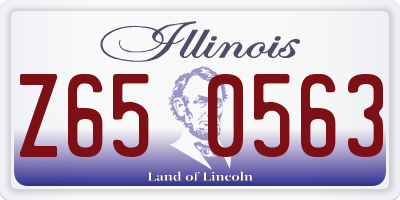IL license plate Z650563