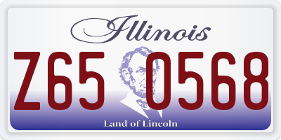 IL license plate Z650568