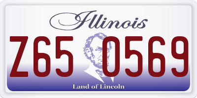 IL license plate Z650569