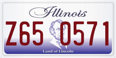 IL license plate Z650571