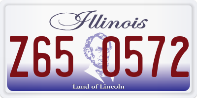 IL license plate Z650572