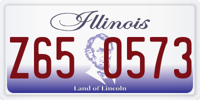 IL license plate Z650573