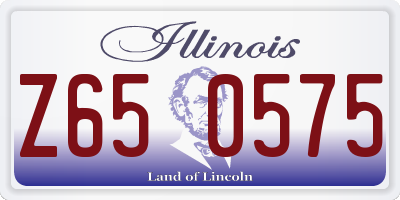 IL license plate Z650575