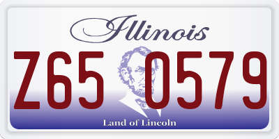 IL license plate Z650579