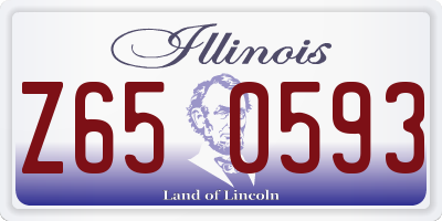 IL license plate Z650593