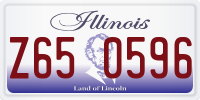 IL license plate Z650596