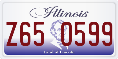 IL license plate Z650599