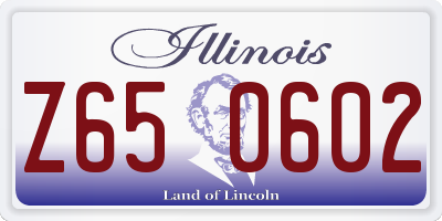 IL license plate Z650602