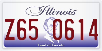 IL license plate Z650614