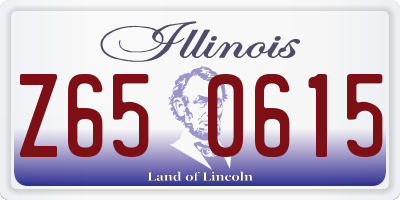 IL license plate Z650615