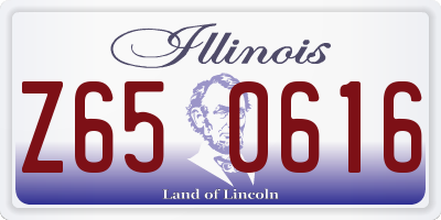 IL license plate Z650616