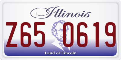 IL license plate Z650619
