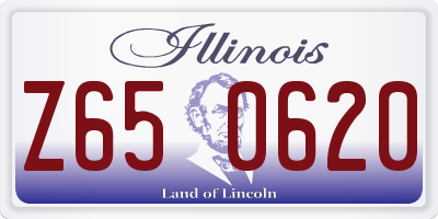 IL license plate Z650620