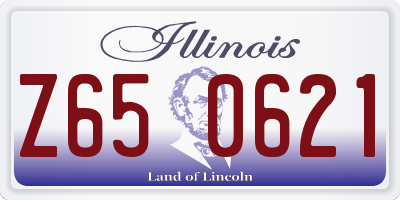 IL license plate Z650621