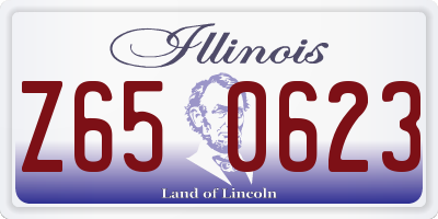 IL license plate Z650623