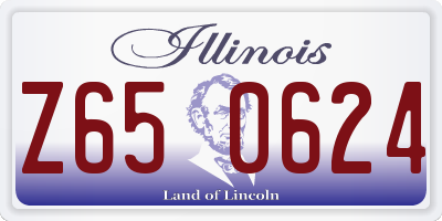 IL license plate Z650624