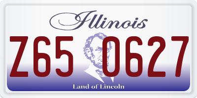 IL license plate Z650627