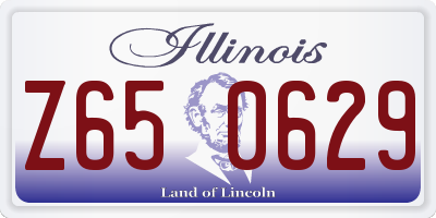 IL license plate Z650629