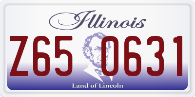 IL license plate Z650631