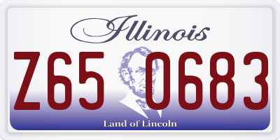 IL license plate Z650683