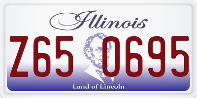 IL license plate Z650695