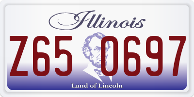 IL license plate Z650697