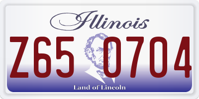 IL license plate Z650704