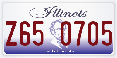IL license plate Z650705