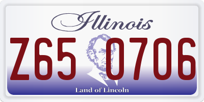 IL license plate Z650706