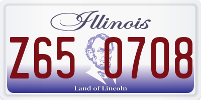 IL license plate Z650708