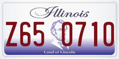 IL license plate Z650710