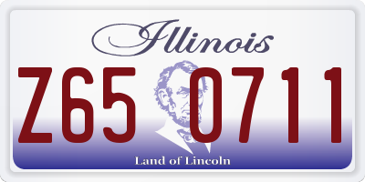 IL license plate Z650711
