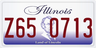 IL license plate Z650713