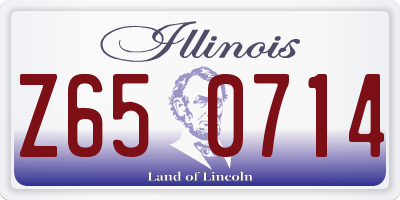 IL license plate Z650714
