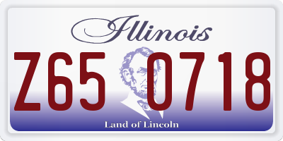 IL license plate Z650718