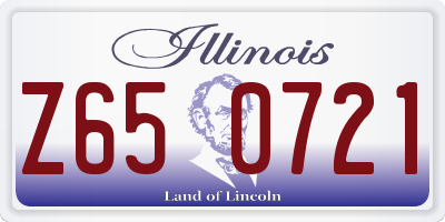 IL license plate Z650721
