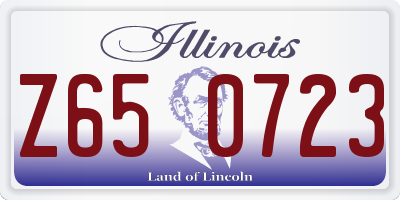 IL license plate Z650723