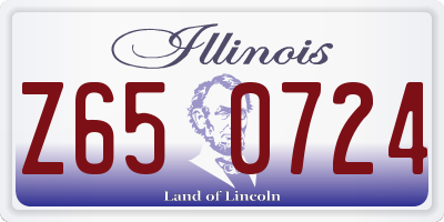 IL license plate Z650724