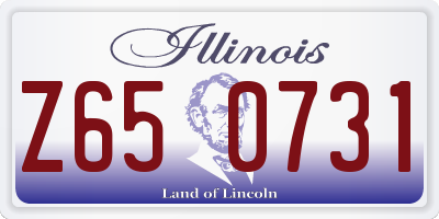 IL license plate Z650731