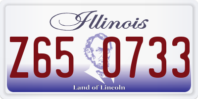 IL license plate Z650733