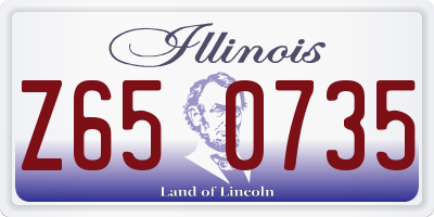 IL license plate Z650735