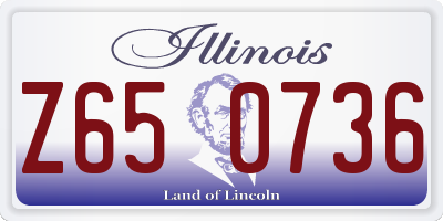 IL license plate Z650736