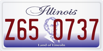 IL license plate Z650737