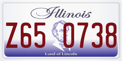 IL license plate Z650738