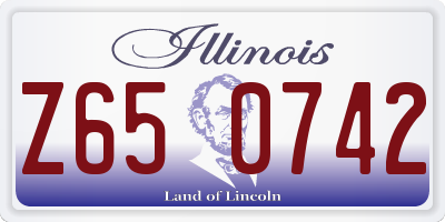 IL license plate Z650742