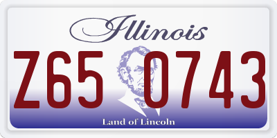 IL license plate Z650743